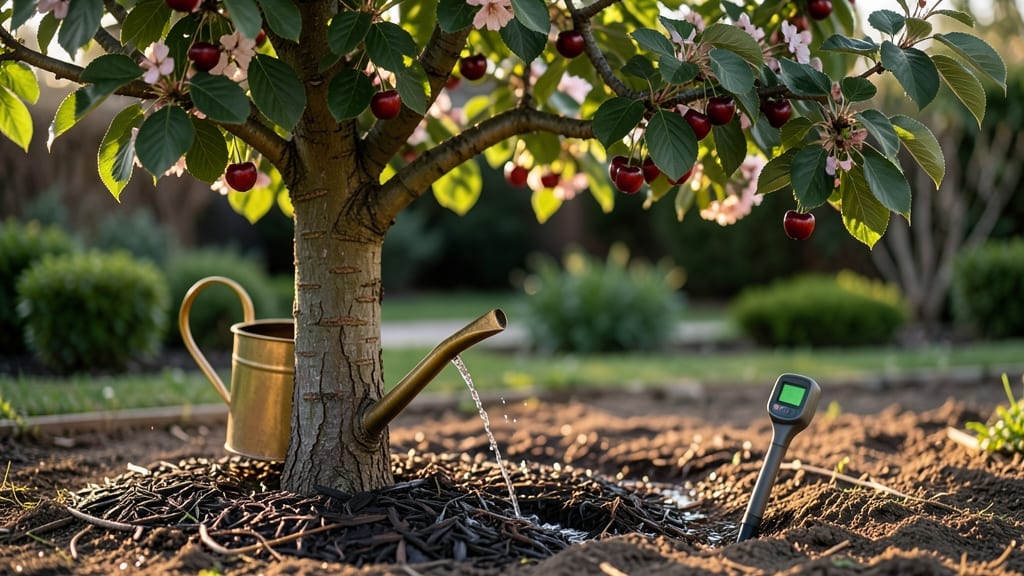 How Much Water Does a Cherry Tree Need: Monthly Needs by Season & Soil Type