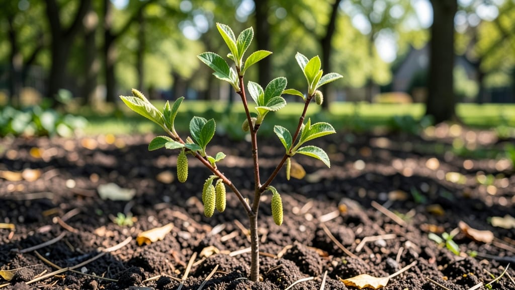 Hazelnut Tree Sprout: Cold-Stratified Growth in 6 Weeks