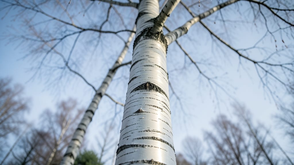 Paper Birch Trees for Winter Sparkle