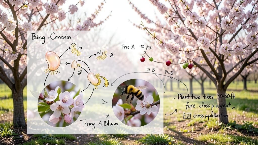 Bing Cherry Tree Pollination Chart: Cross-Pollination Groups and Best Pairings