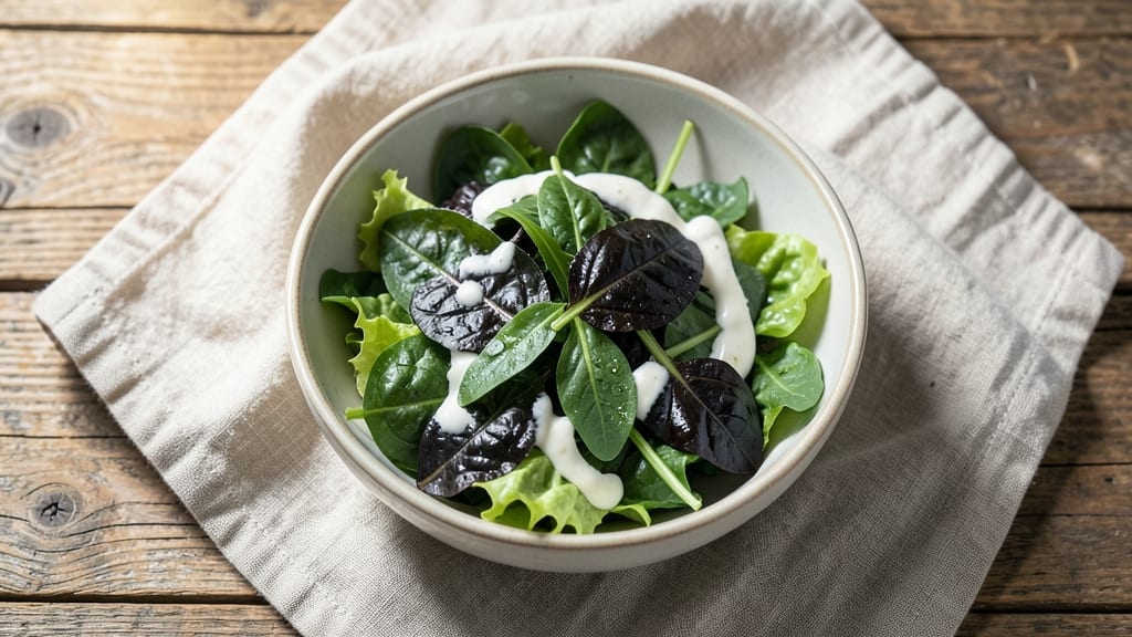 Black Cherry Leaf Salad Garnish