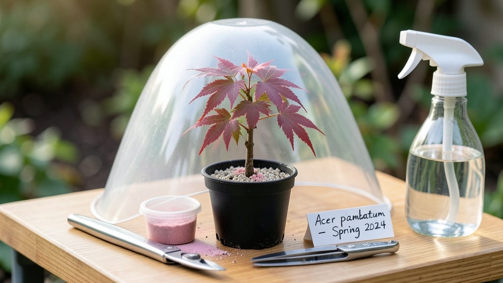 Japanese Maple Tree Propagation: Layered Roots in Water for 90% Success