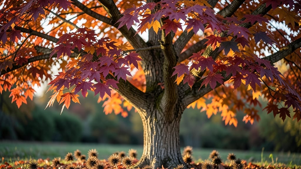 Sweetgum Tree for Dramatic Fall Drama