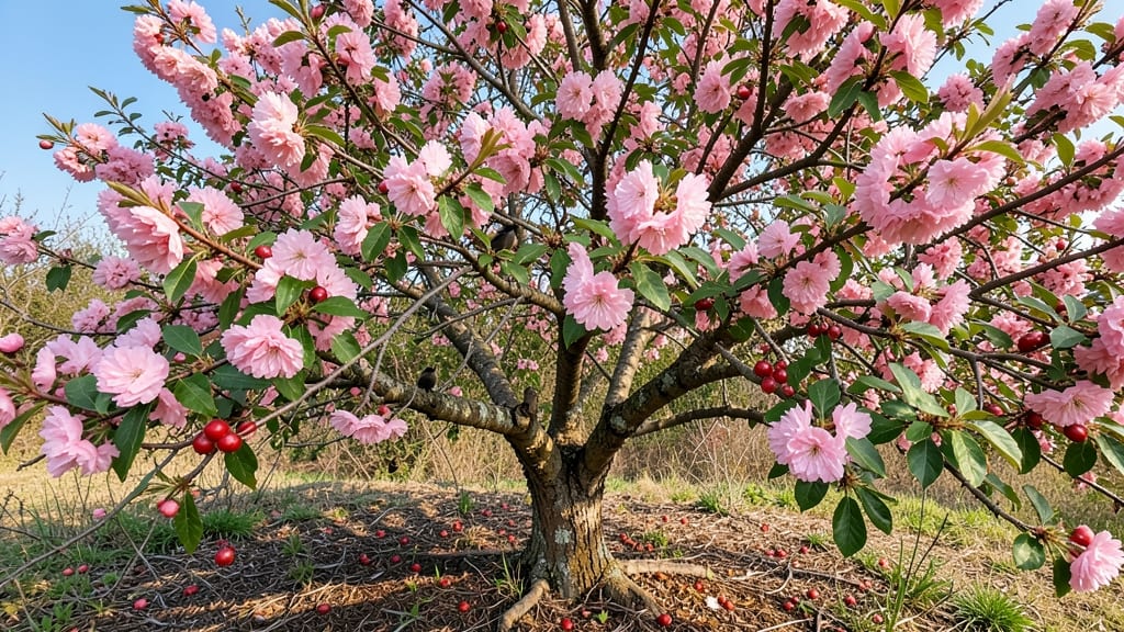 Pink Hawthorn (Crataegus phaenopyrum)