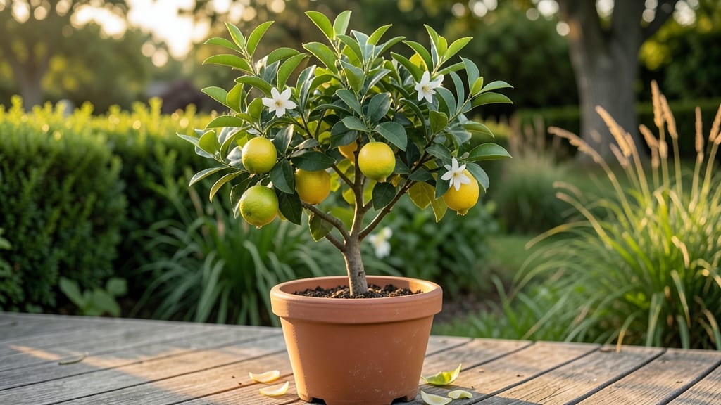 Small Lemon Tree in Pot: Year-Round Citrus Harvest With 3 Simple Prunes