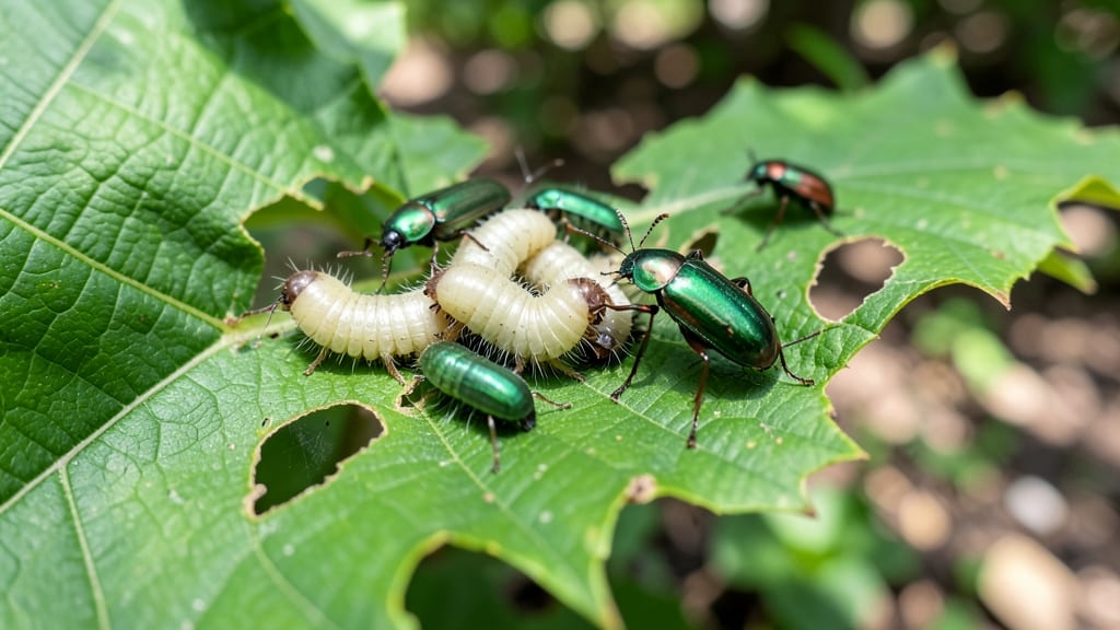 Bugs Eating Tree Leaves: Natural Repellent Blend for Instant Defense