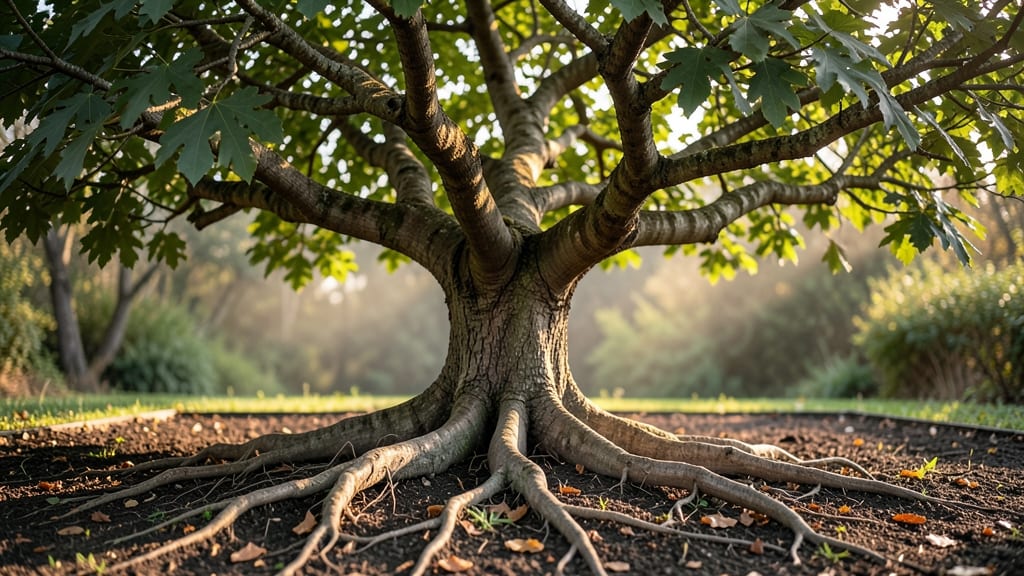 Picture of Tree with Roots and Branches: Strategic Cuts for Stronger Roots and Branches