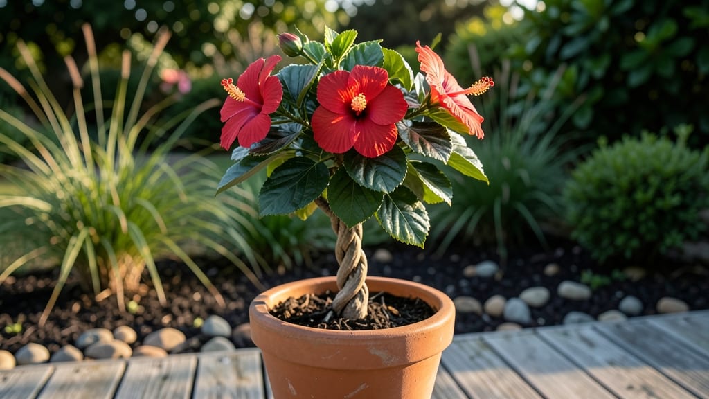 Hibiscus Braided Tree Height: Prune for 6-Feet Privacy in 1 Season
