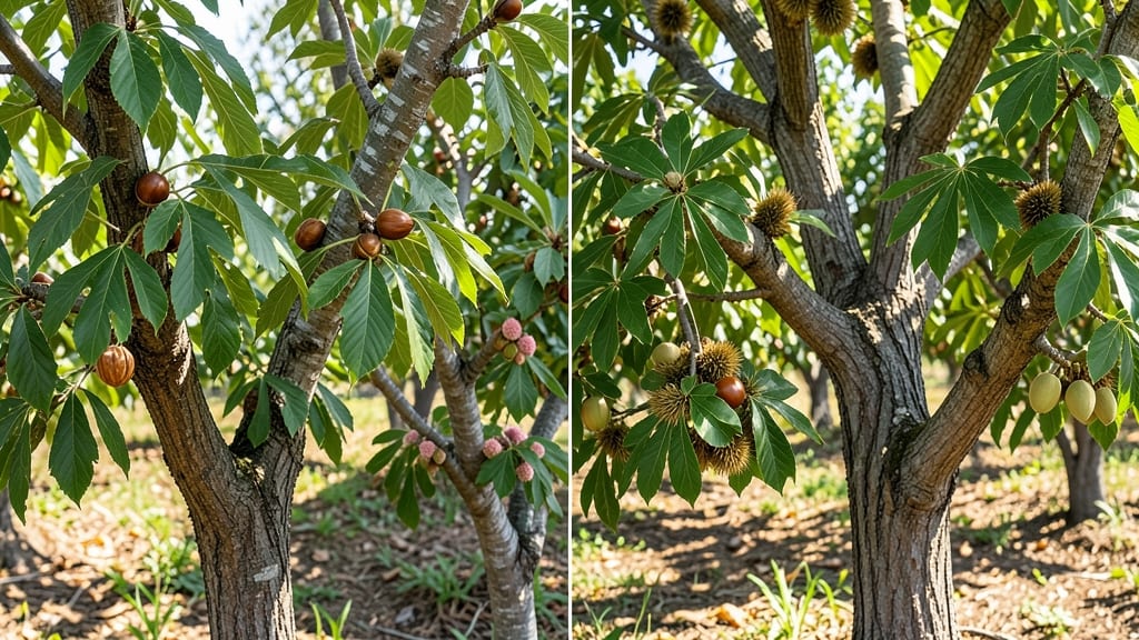 Tree Nut Identification Chart: Visual Guide to 20 Common Species and Their Key Traits