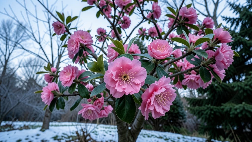 Pink Flowering Quince (Chaenomeles speciosa)