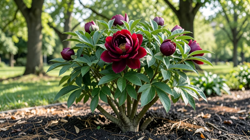 Brecks Tree Peonies: Dwarf Variety Pruning for Compact, Year-Round Blooms