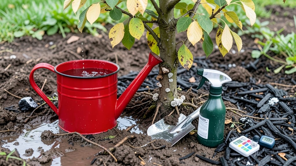 Cherry Tree Overwatering Signs: Yellowing Leaves and Mushy Roots