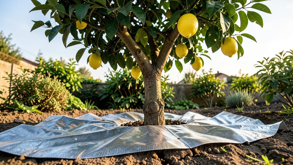 Reflective Mulch to Reduce Fungal Spores