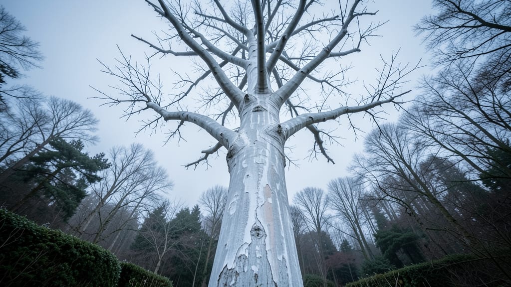 Ghost Tree with Ethereal Appearance