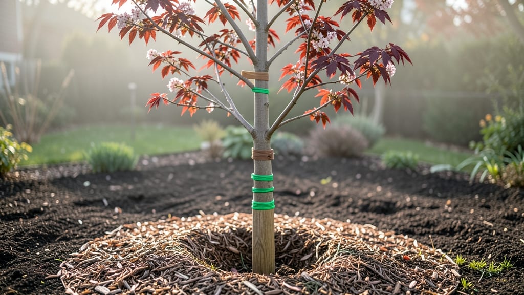 Flexible Tree Ties: Pruning-Friendly Support for Smooth Growth Without Scarring