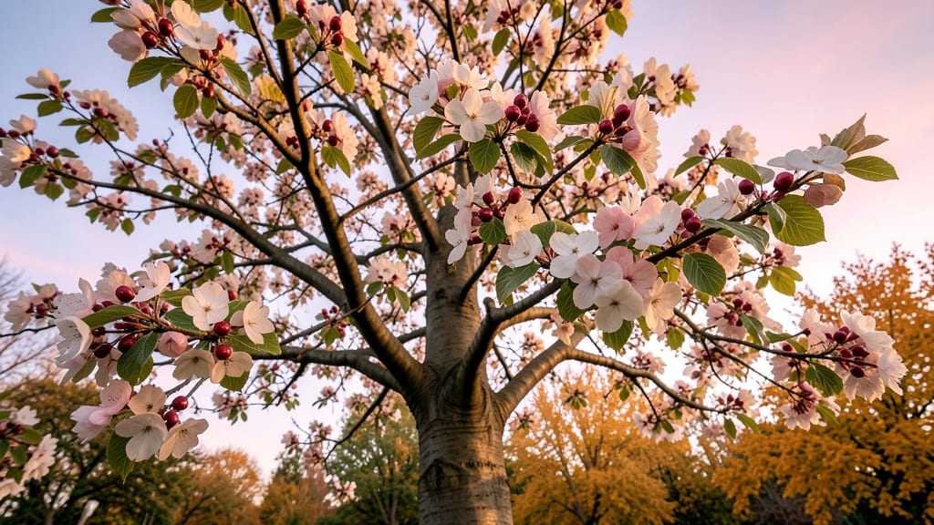 Dogwood Tree with Springtime Starburst Blooms